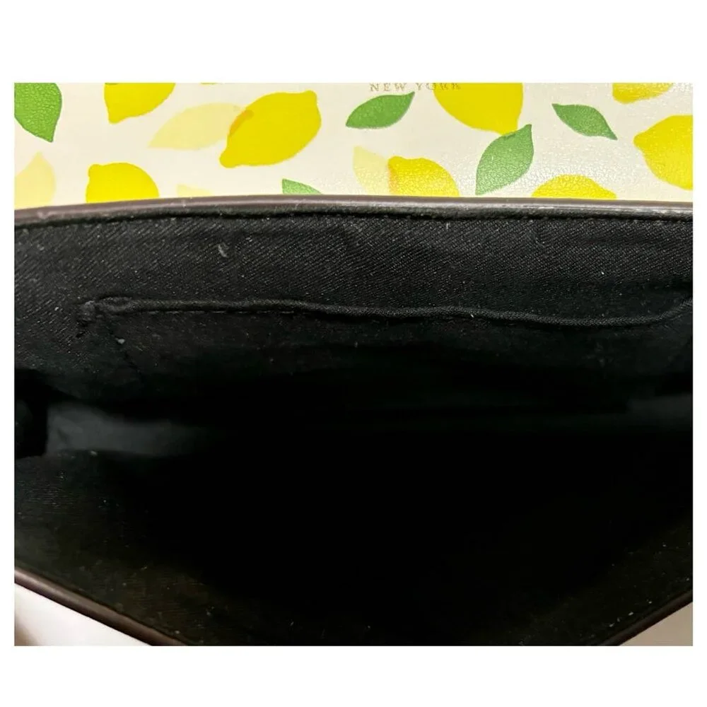 Kate Spade Leather Belt Bag Women's Yellow Lemon Print Cottagecore